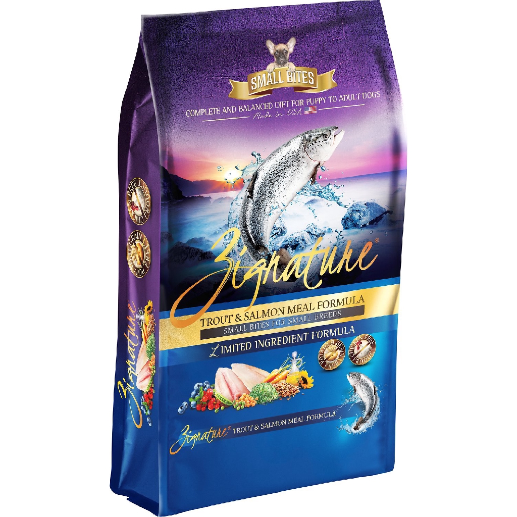 Zignature Trout & Salmon Small Bites For Small Breed 1.81kg Shopee
