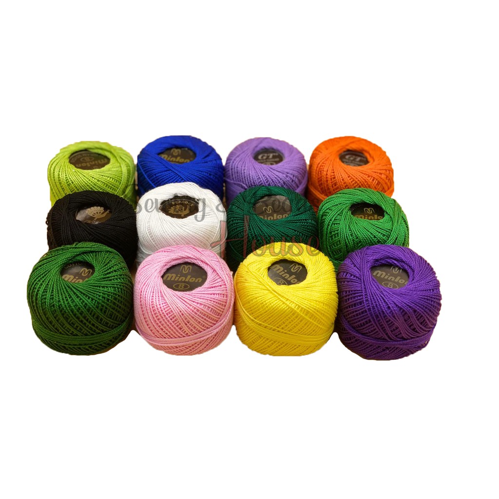  Benang Kapas  Mengait Crochet Cotton Thread No 8 Shopee 