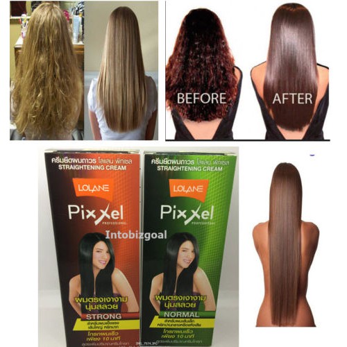 Lolane Pixxel Permanent Hair Straightening Cream Strong Normal