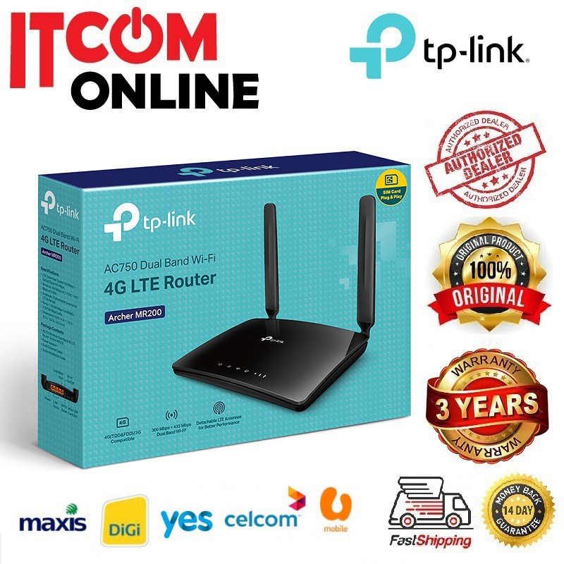 Buy Tp Link 4g Lte Tl Mr100 Tl Mr6500v Tl Mr6400 Apac Archer Mr0 Mr400 Mr600 Ac750 Ac10 Sim Card Gigabit Modem Router Seetracker Malaysia