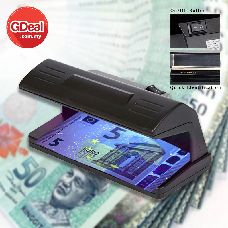 GDeal Small Portable UV Light Counterfeit Money Currency Detector Pengimbas Wang Kertas