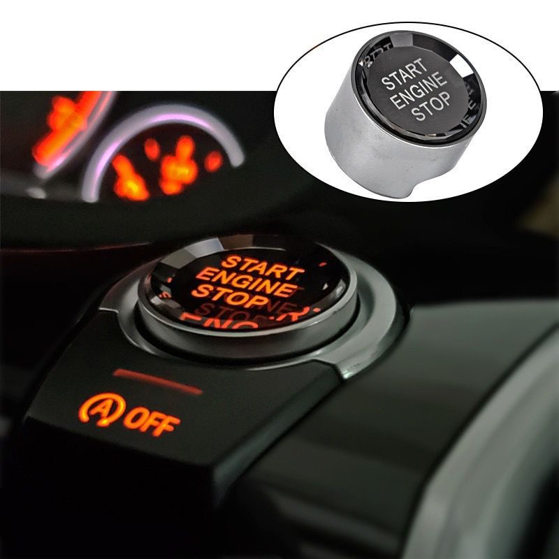 BMW Crystal Style Car Start Stop Engine Switch Button Cover Trim