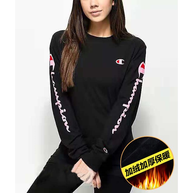 champion black sweater women's