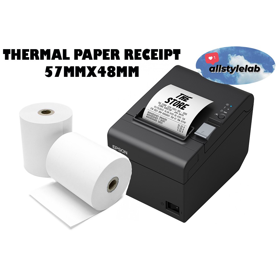 Thermal Receipt Paper Thermal Paper Roll Kertas Resit Cash Register