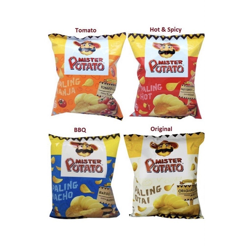 Mister Potato Crisps Assorted Flavor 75g