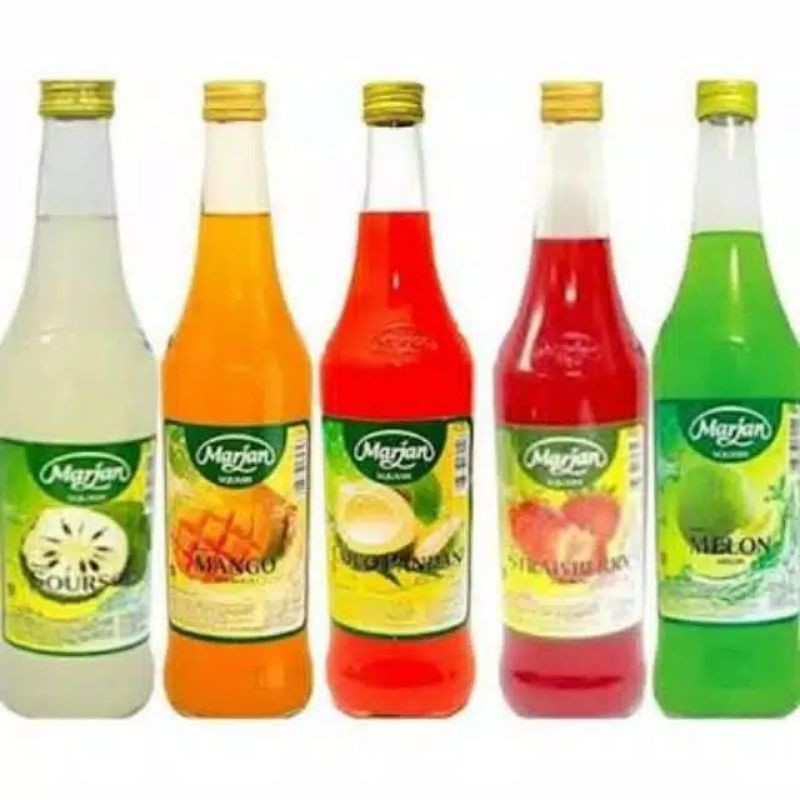 Marjan Syrup Squash Mango Orange Leci Cocopandan 450 Ml Malaysia
