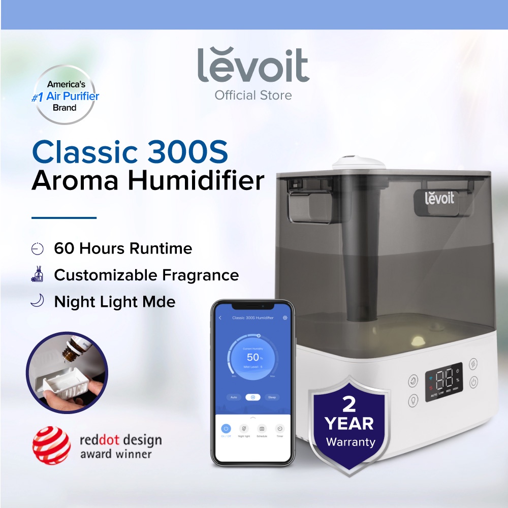 Levoit VeSync Classic 300S Ultrasonic Smart Humidifier with 6 Litre