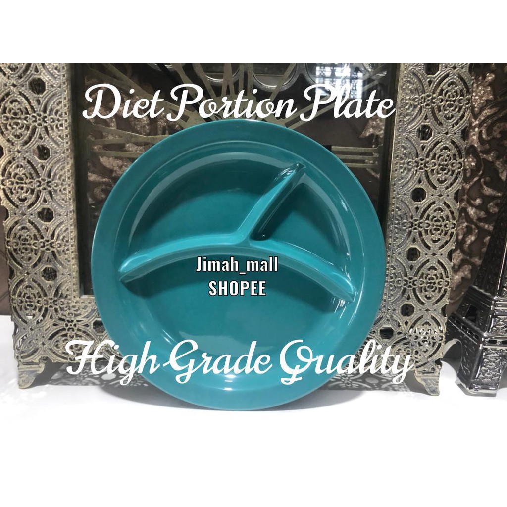 Buy Pinggan Suku Separuh Original Diet Portion Bowl Plate Adult Dewasa Penjara Divider Melamine Non Toxic Ikea Corelle Kurus Seetracker Malaysia