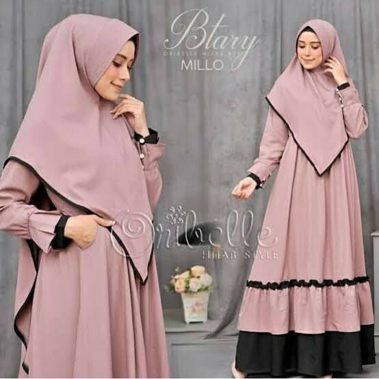 READY STOCK Muslimah Long Dress Jubah Raya Kurung Hijab Tudung Set Syari Btary