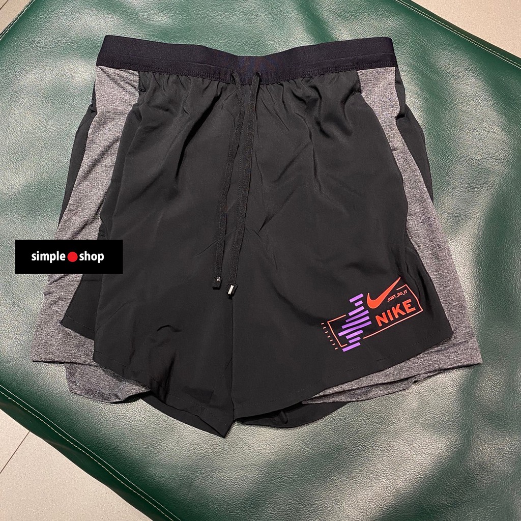 nike jogger shorts black
