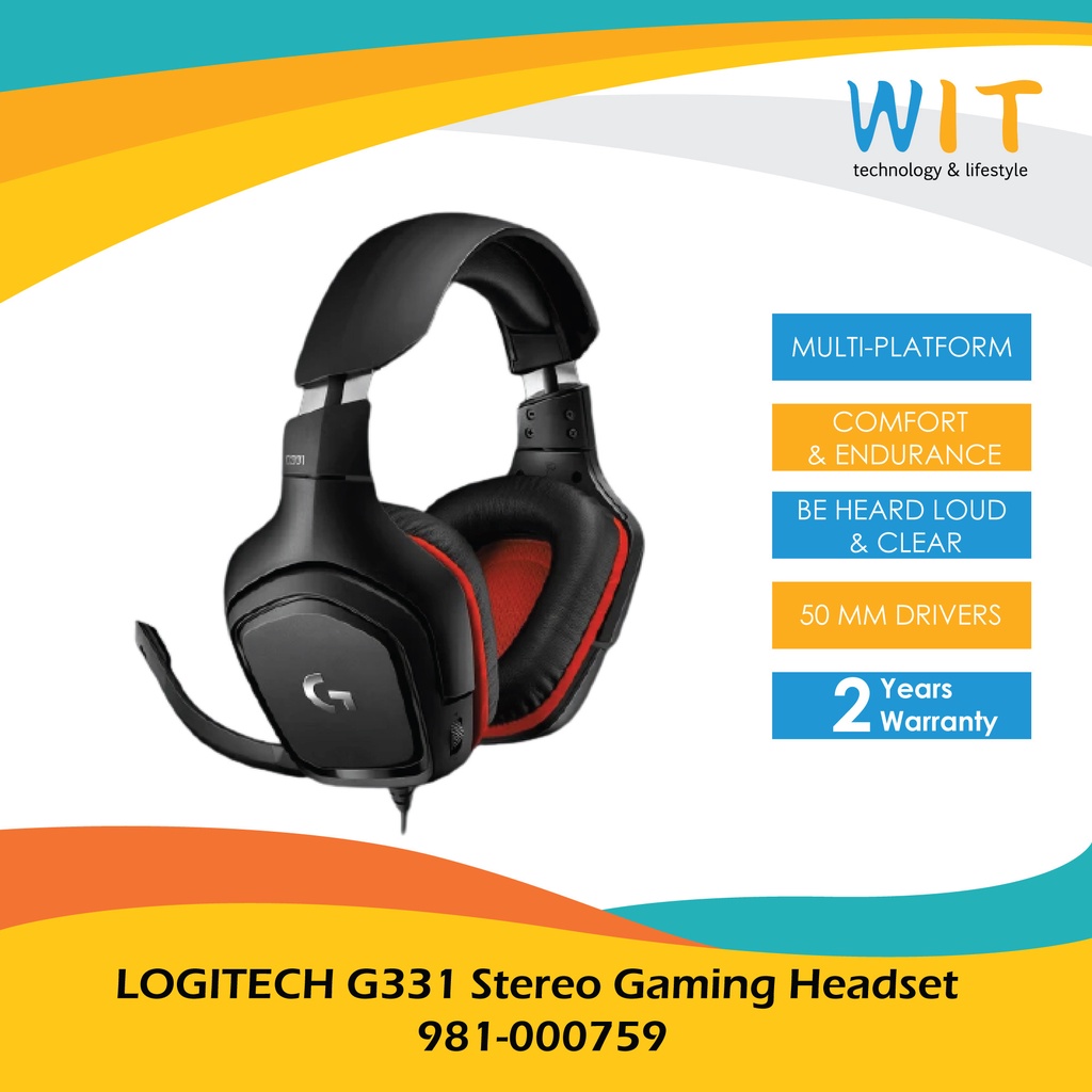 LOGITECH G331 Stereo Gaming Headset - 981-000759