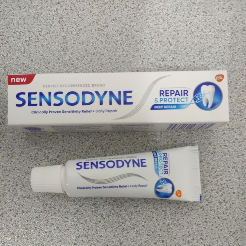 20g sensodyne repair and protect,(deep repair) toothpaste sample size
