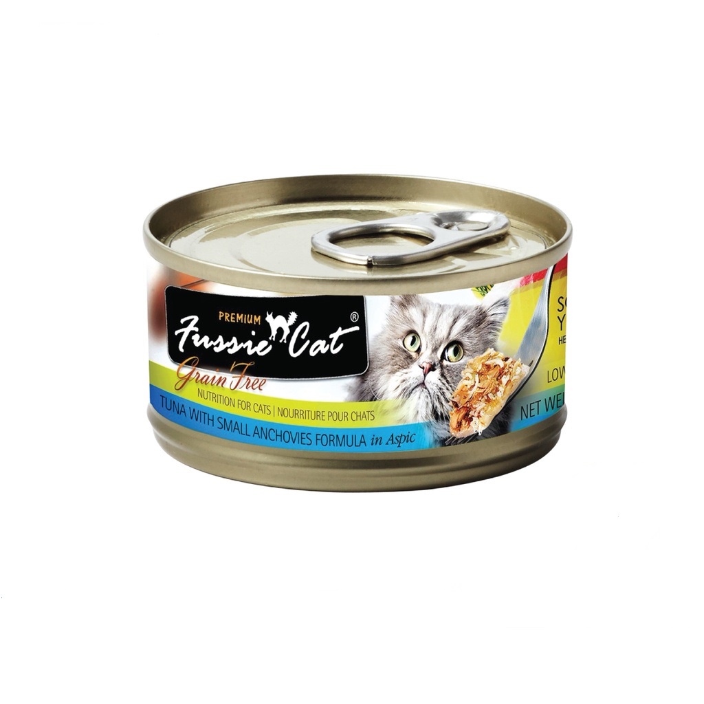 Fussie Cat Black Tuna with Small Anchovies (80g)