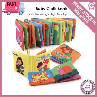 Kids/Baby Intelligence Development Cloth Bed Cognize Book Educational Toys Hot 