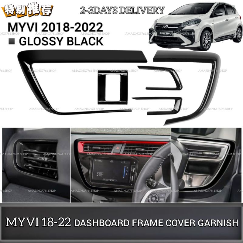 AMAZING PERODUA MYVI 2018-2022 GLOSSY BLACK RADIO AIR COND DASHBOARD ...