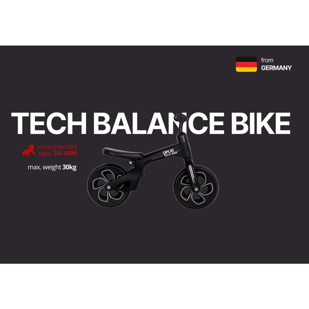 QPLAY Tech Balance Bike EN71 (1,2,3) | Shopee Malaysia