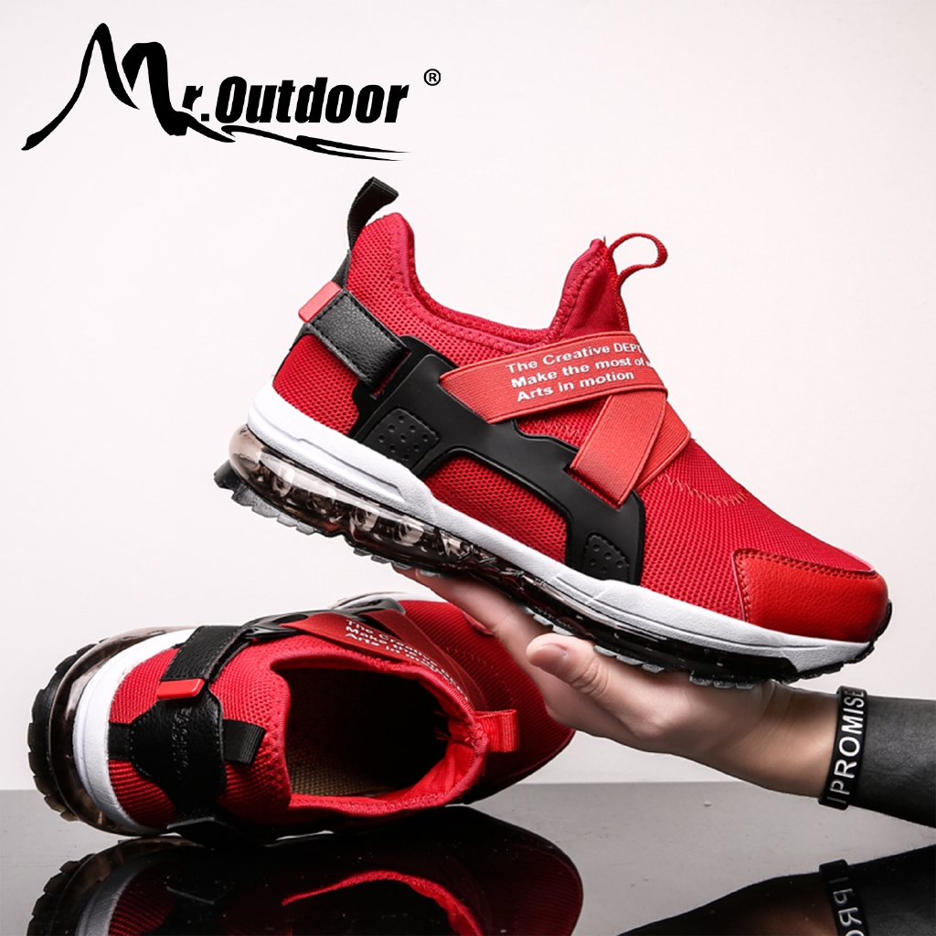 Mr Outdoor Men Running Shoes Air Cushion Flyknit Sport Shoes