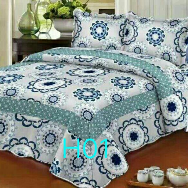 Cadar 3 in 1 patchwork Queen bedding sets / King 3 in 1 ...