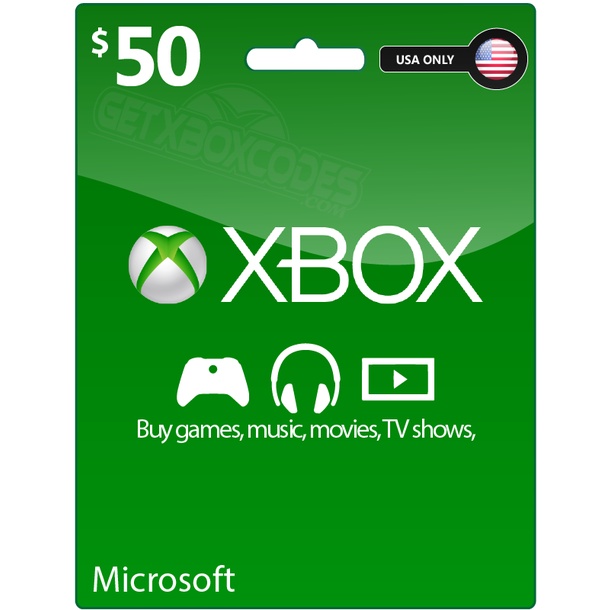 [USA] Microsoft Xbox Live US Prepaid Card Xbox/10/15/20/25/50/100