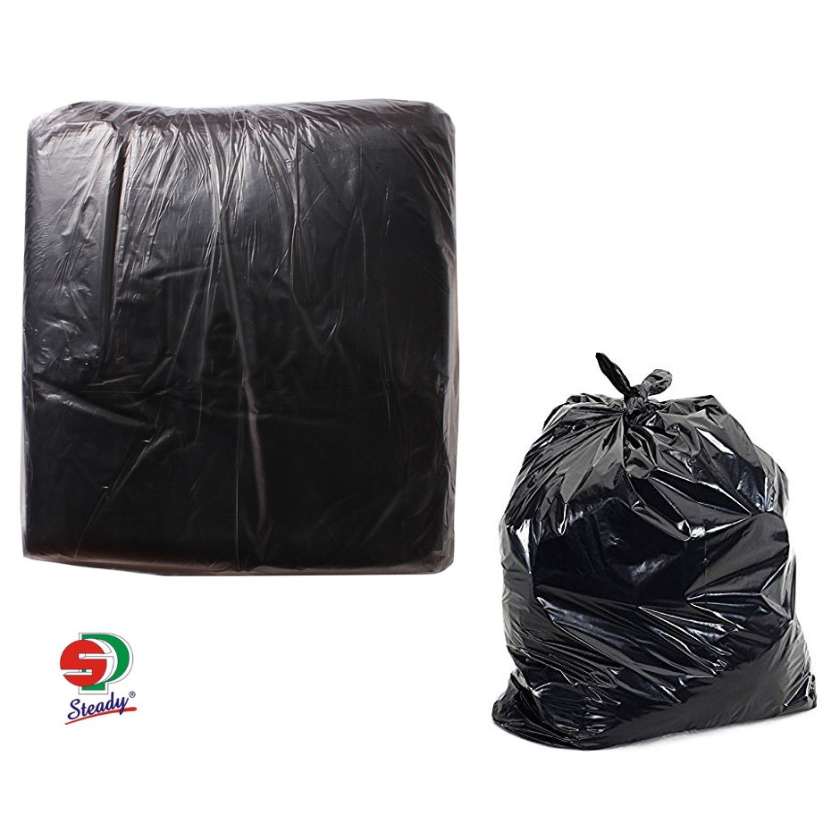 dustbin black plastic bag