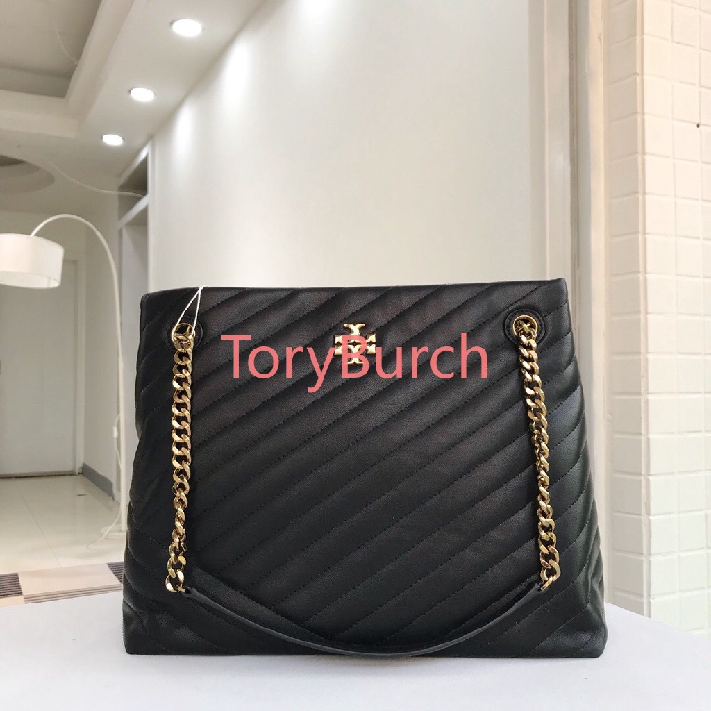 Tory Burch Kira Chevron shoulder tote bag | Shopee Malaysia