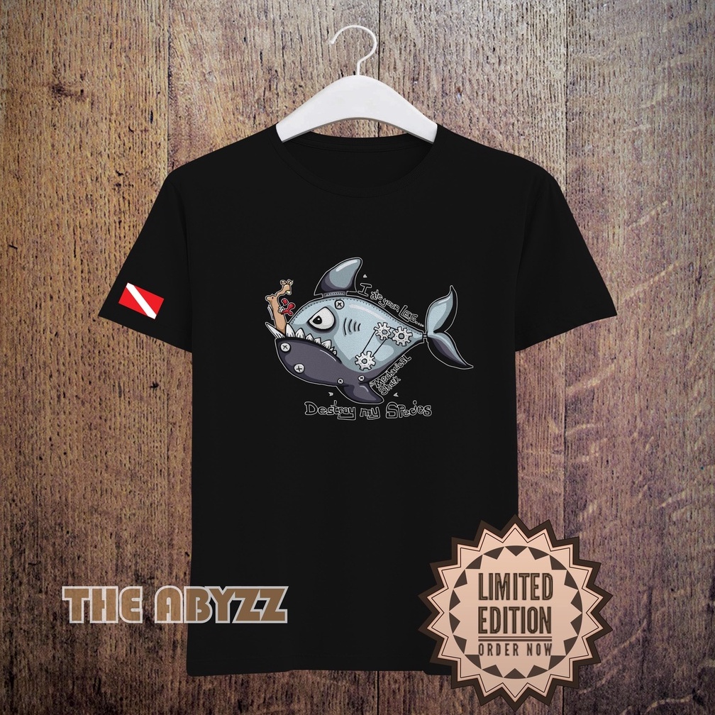 Scuba Diving TShirts Diver Men's Vintage Style Microfiber DriFit TShirts Dive Tees Short