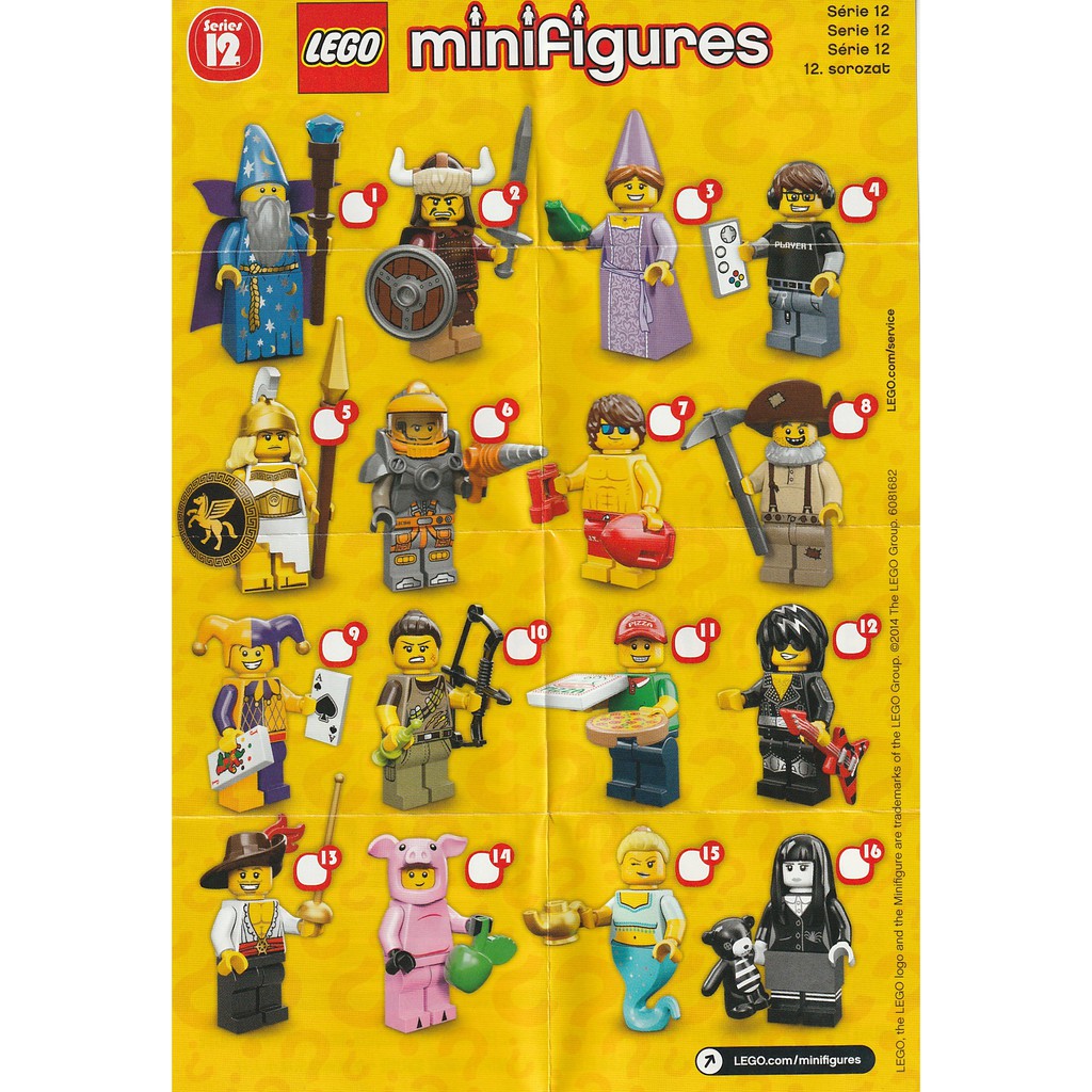 lego minifigures series 12