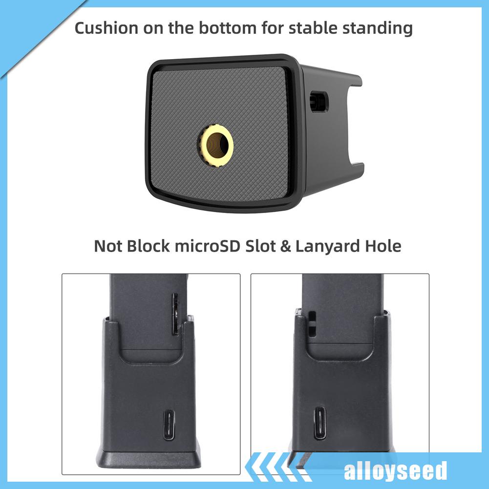 Premium Essential （alloyseed） Type-C Charging Base Adapter DJI POCKET 2/OSMO 1/4 Tripod Mount Durable - Image 5