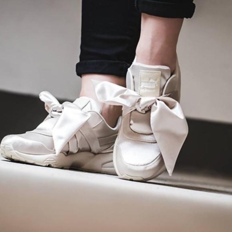 puma fenty pink bow sneakers