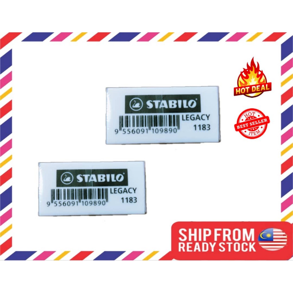 1 pcs Stabilo Legacy Eraser / Pemadam Pensel Stabilo / Pemadam Pensel ...