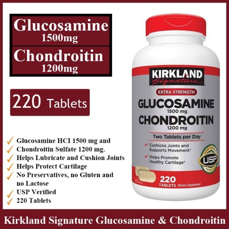 Kirkland Signature Glucosamine & Chondroitin, 220 Tablets | Shopee Malaysia