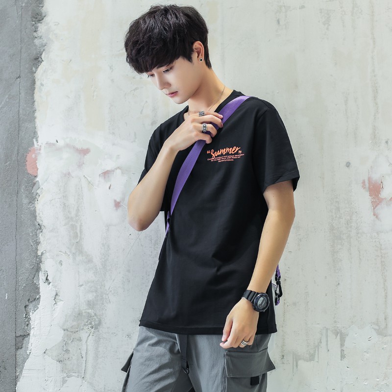 2019 New Men S Short Sleeved T Shirt Korean Version Of The Trend