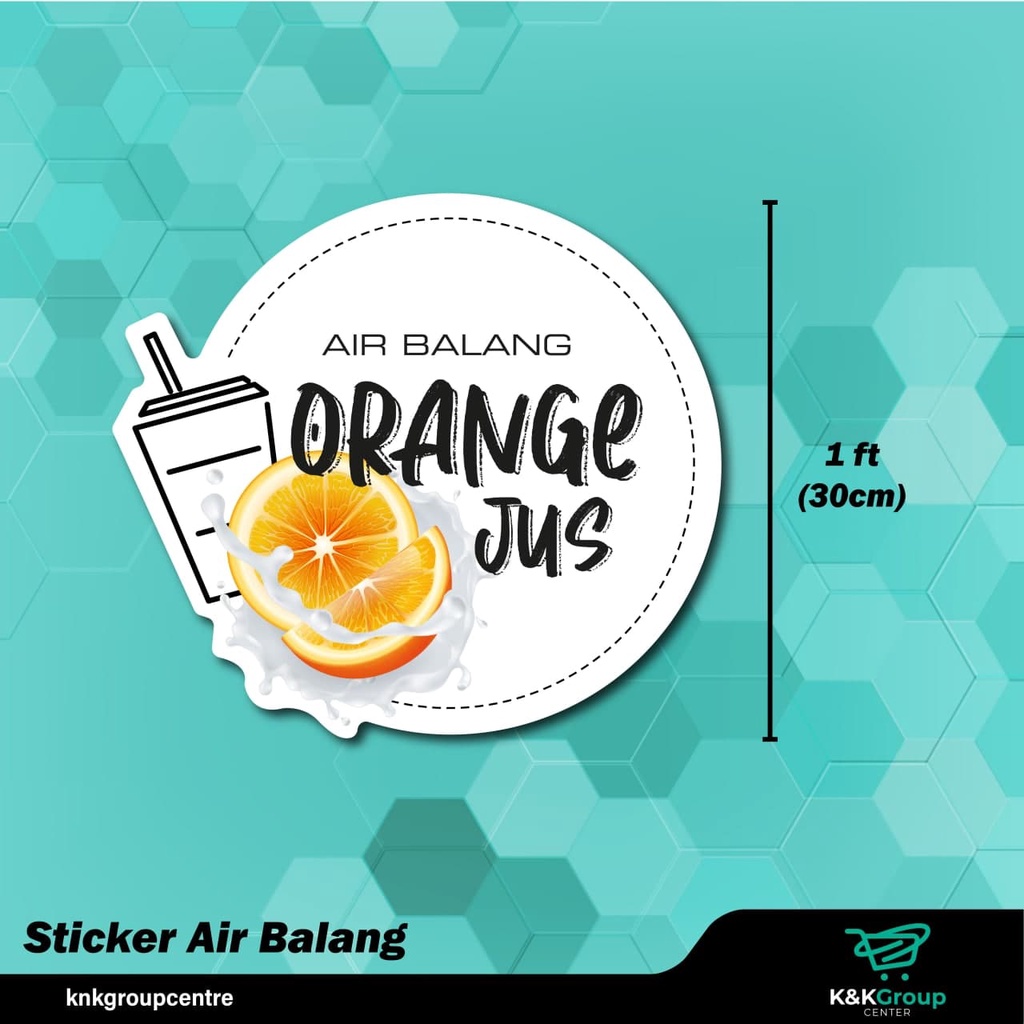 Sticker Air Balang Sticker Balang Sticker Kalis Air PVC Sticker Matte