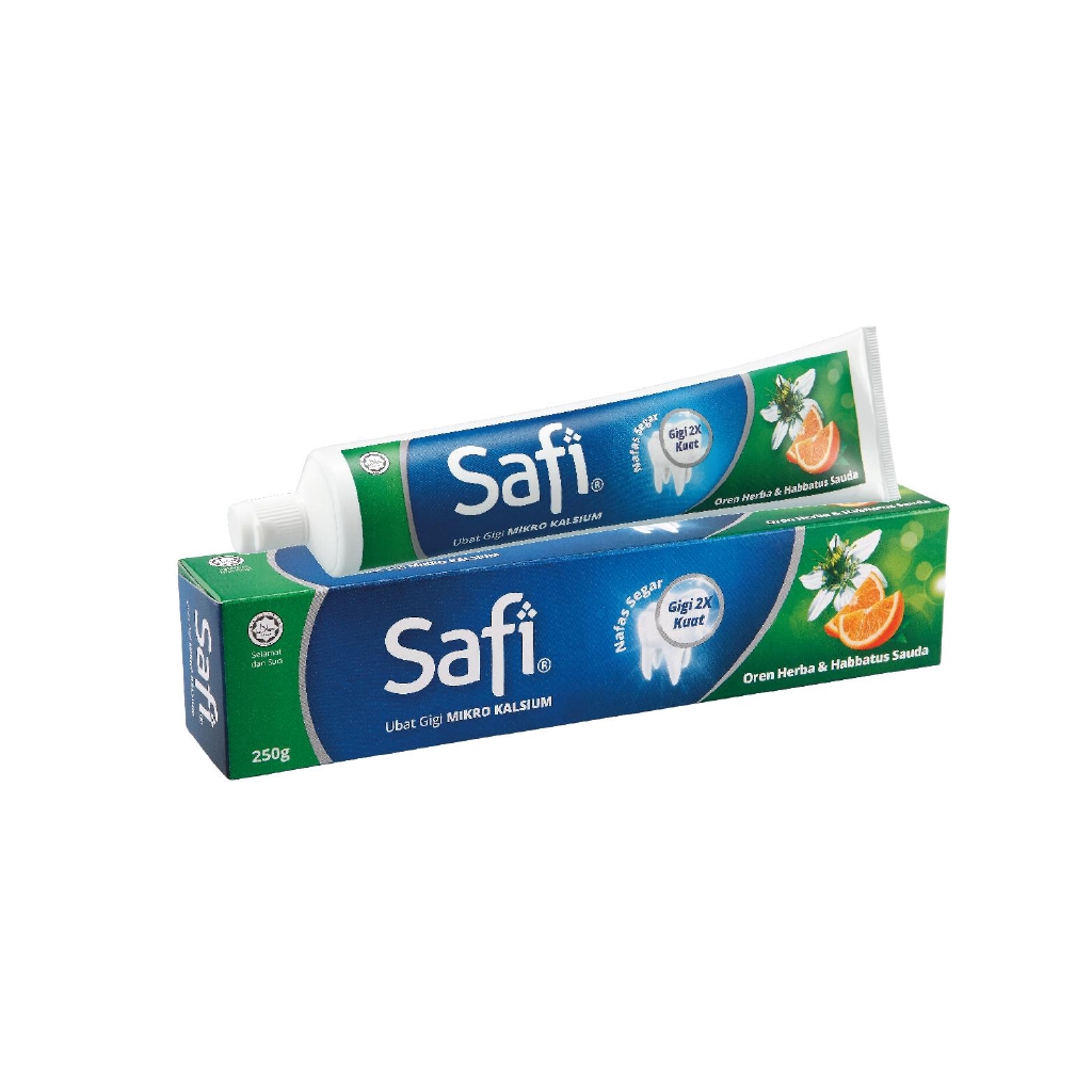 Safi Ubat Gigi Mikro Kalsium Oren Herba 175g | Shopee Malaysia