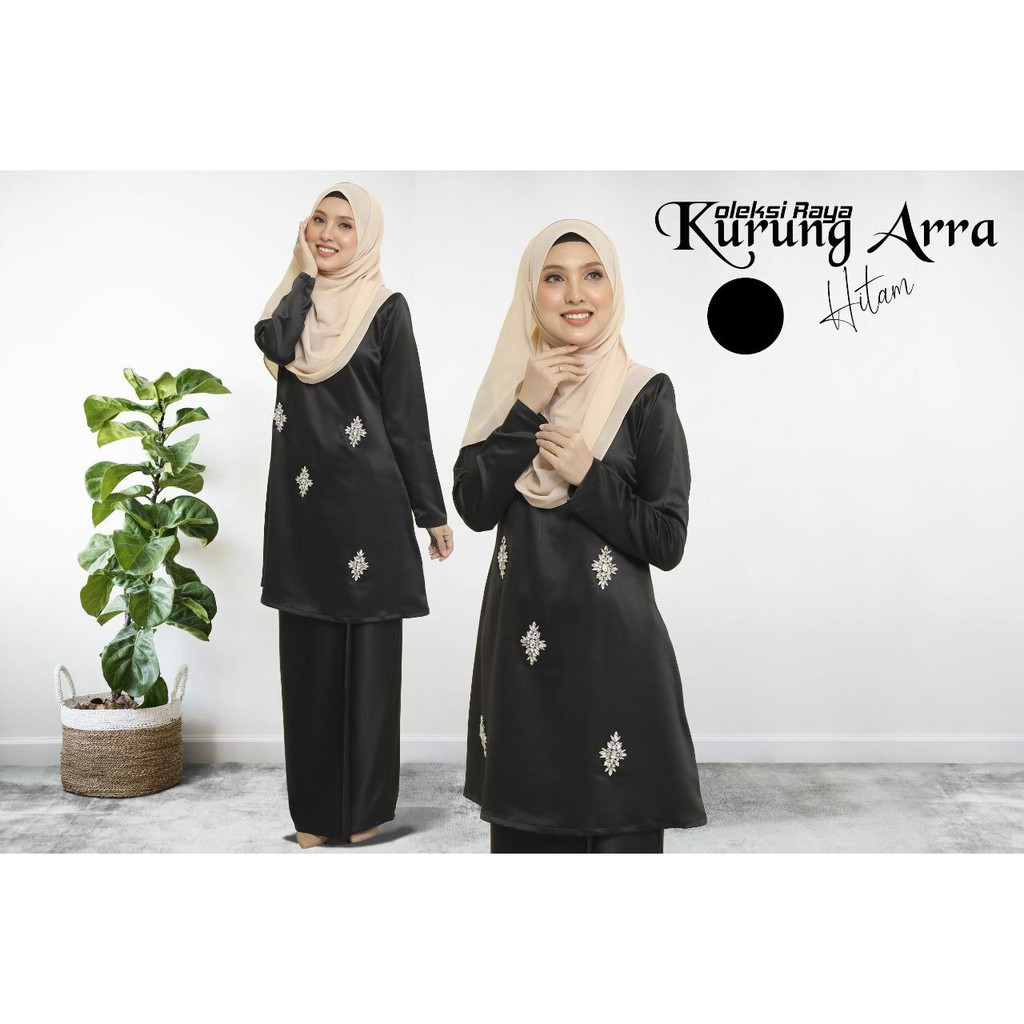 Baju Kurung Nikah Tunang Hitam Black Duchess Shopee Malaysia