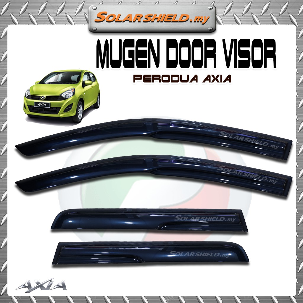 Perodua Axia Anti Uv Door Visor Mugen Style Pcs Set Shopee Malaysia