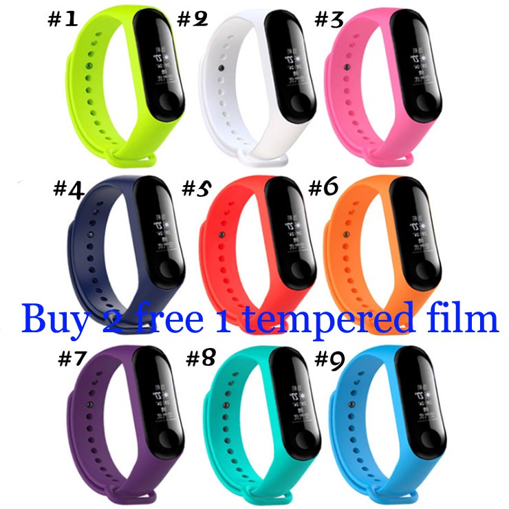 Xiaomi silicone wristband  strap with millet bracelet 3 4 