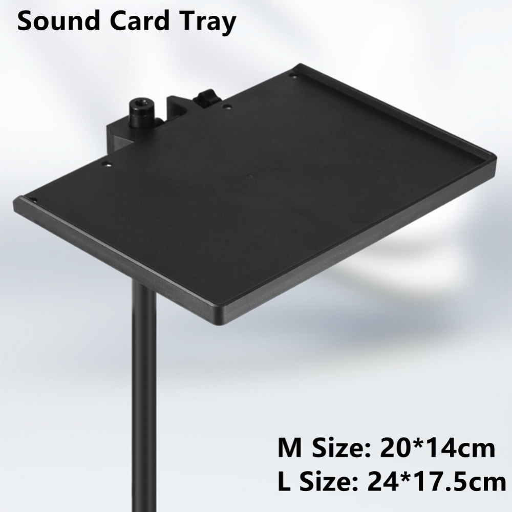 【ELECTROSTORE】Universal Microphone Stand Soundcard Tray Clip Holder for live Tripod Bracket