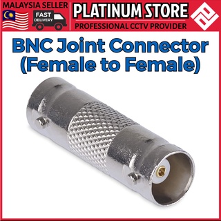 BNC female to female joint adapter straight connector RG59 RG6 for CCTV Camera cable extension