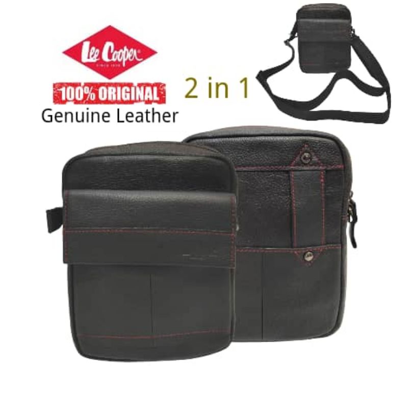 lee cooper leather bag
