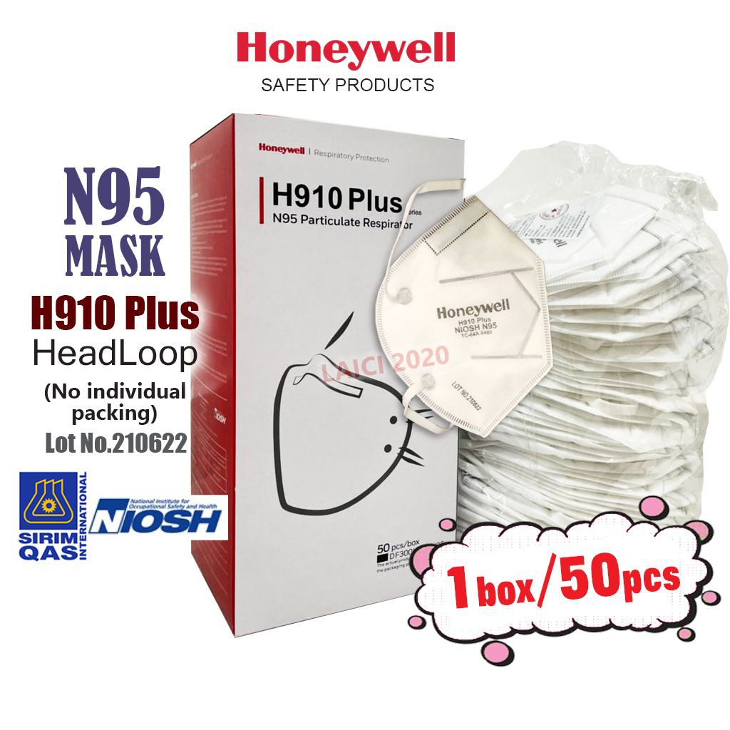 HONEYWELL N95 Folded Disposable Mask H910 PLUS 50 Pieces/Box (READY ...