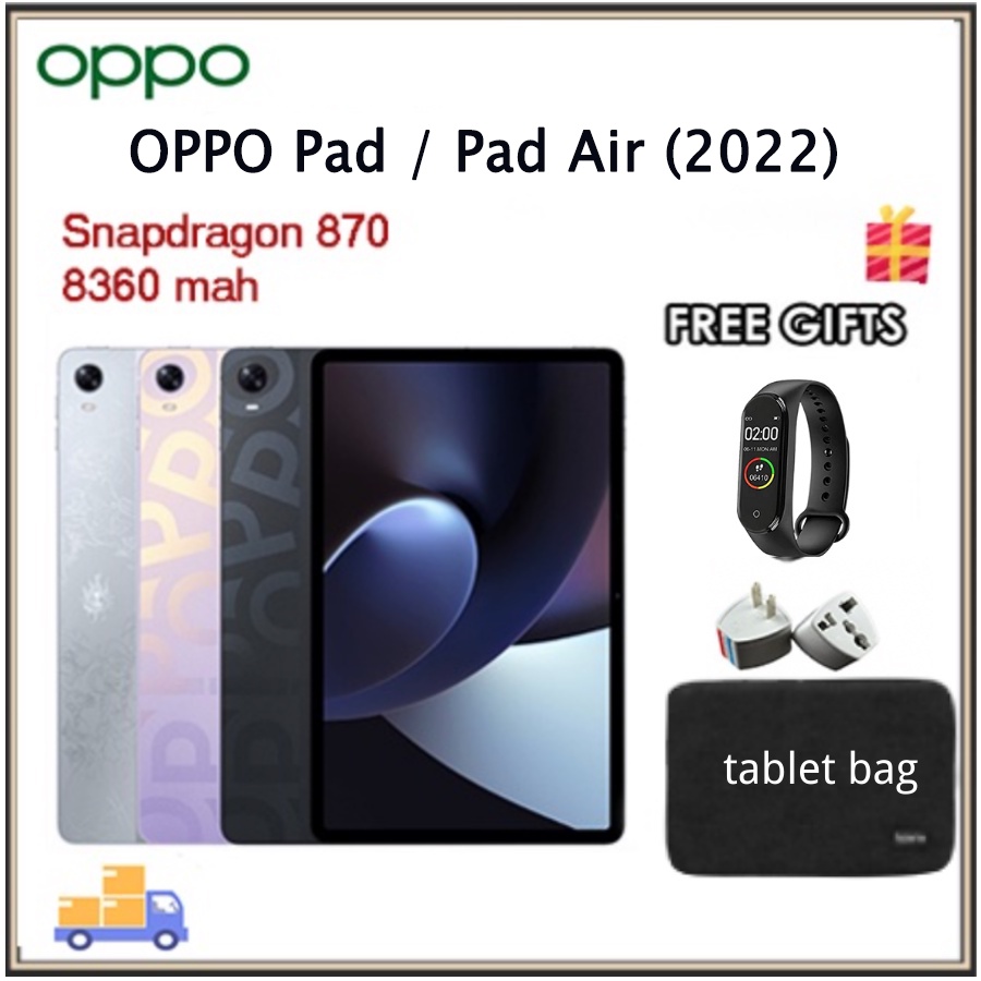 [ 2022 New ]OPPO Pad Air / OPPO Pad Tablet 11inch OPPO Tablet 2.5k Screen Snapdragon 870 Android