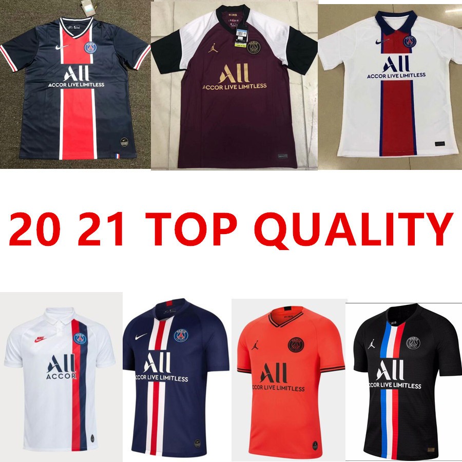 Top Quality New 2019 2020 Psg Paris Saint Germain Home Soccer Jersey 20 21 Football Shirts Shopee Malaysia