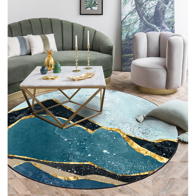 Carpet Velvet Round Karpet Bulat Nordic Scandinavian Minimalist Carpet Karpet Tatami Anti Slip Carpet Shopee Malaysia