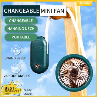 【USB Cooling Mini Fan】Folding Charging Small Fan with Light Handheld Mobile Fan Bendable Household Outside