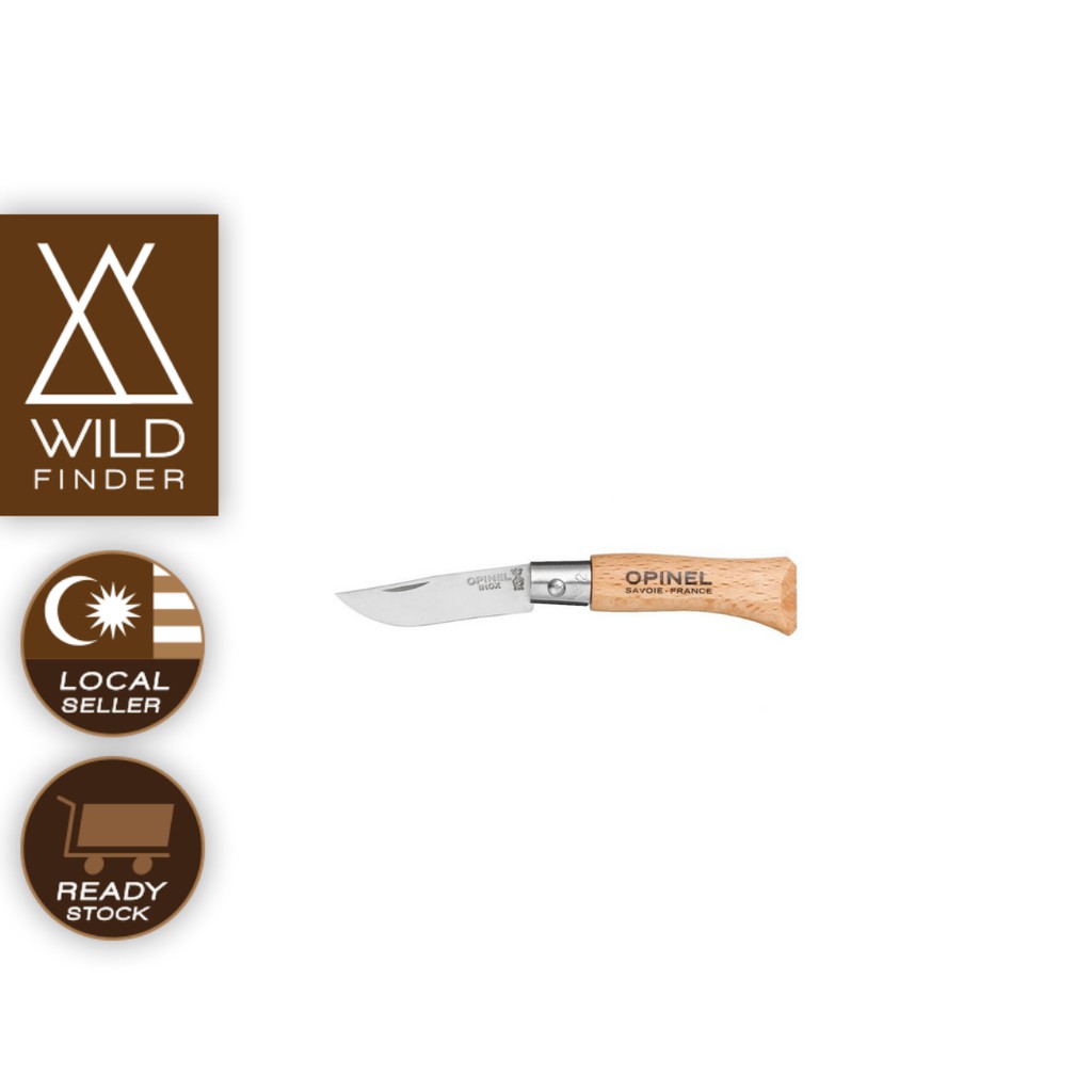 Opinel Knife No. 2. Miniature Stainless Steel Inox Classic Design