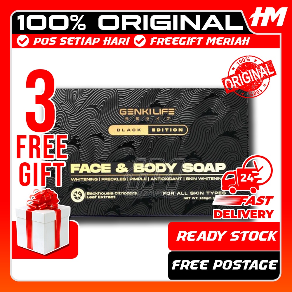 GENKILIFE Soap Sabun Zizan Razak Original Hq Genki Life Merawat Kulit Muka Badan Daki Resdung Jerawat Jeragat