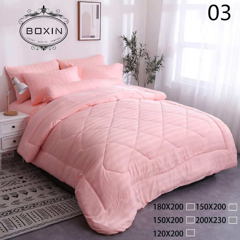 Cadar HILTON BOXIN 8IN1 Hotel with Comforter BedSheet Set KING SIZE