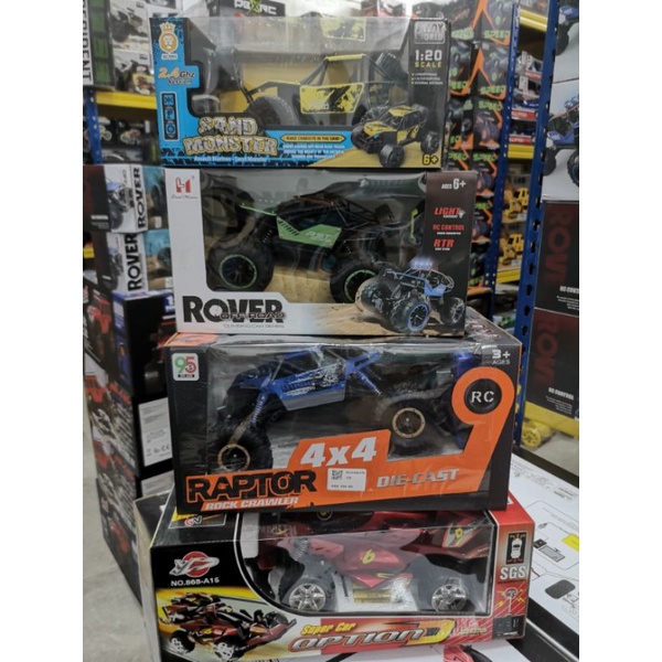 4ITEM COMBO RC ROCK CRAWLER + ROCK RACE ALL RC CHANGER BETTERY