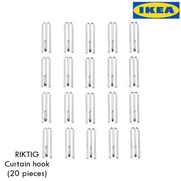 Ikea Riktig Curtain Hook 20 Pieces Shopee Malaysia
